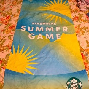 Starbucks beach towel